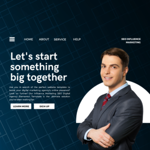 Optimize Your Influence Marketing SEO with Our Digital Agency Elementor Template